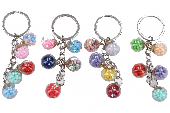 Glass Marble Keychain