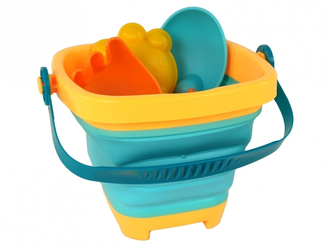 Collapsible Beach Toy Set with Bucket and Accessories