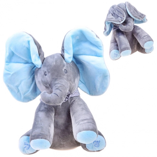 Interactive Plush Elephant Toy – Red