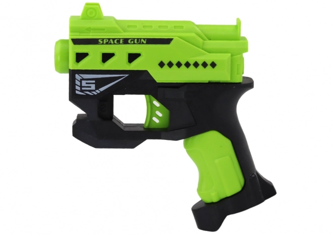 Mini Foam Dart Gun with Suction Cups Green