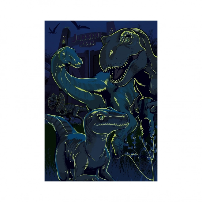 Glowing Jurassic World XL Puzzle