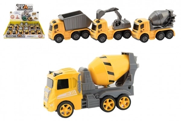 Construction Vehicles on Friction 10cm - 3 Types, Box of 12