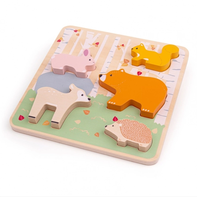 Woodland Wooden Puzzle by Bigjigs Baby