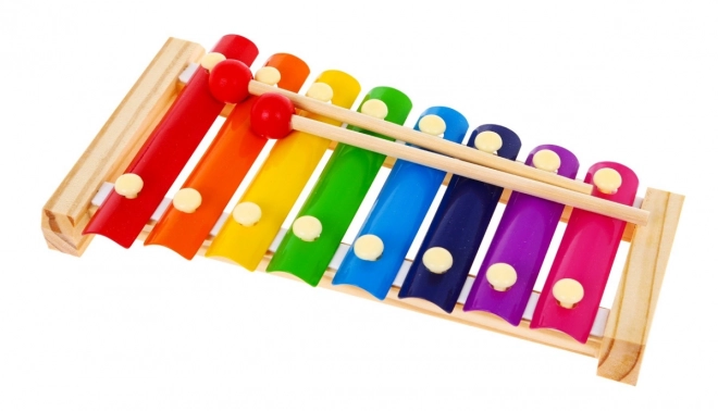 Wooden Xylophone for Kids with Rainbow Keys