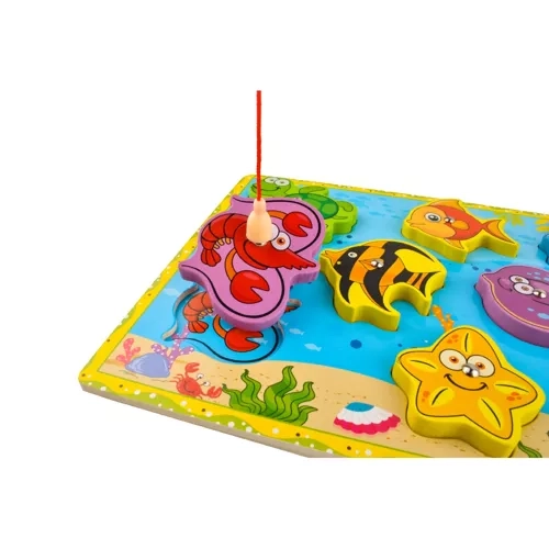 Fishing Puzzle with Magnetic Fish