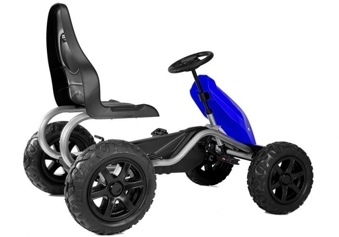 Pedal Go-kart with Inflatable Wheels Blue