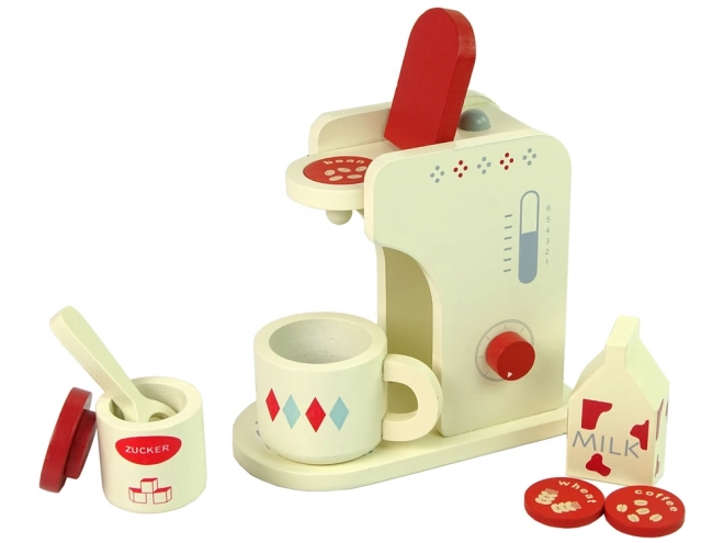 Wooden Espresso Machine Set for Kids