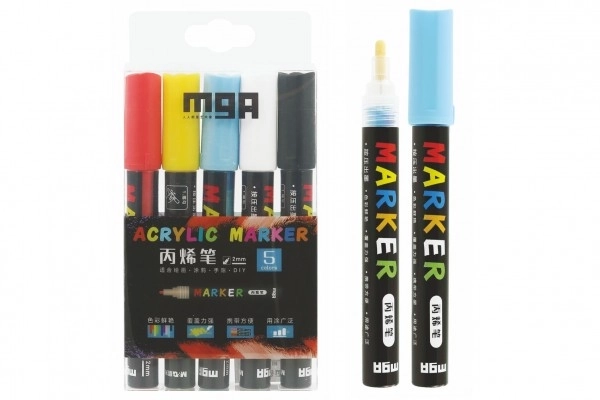 Acrylic Marker Set for Ceramic, Glass, and Stone