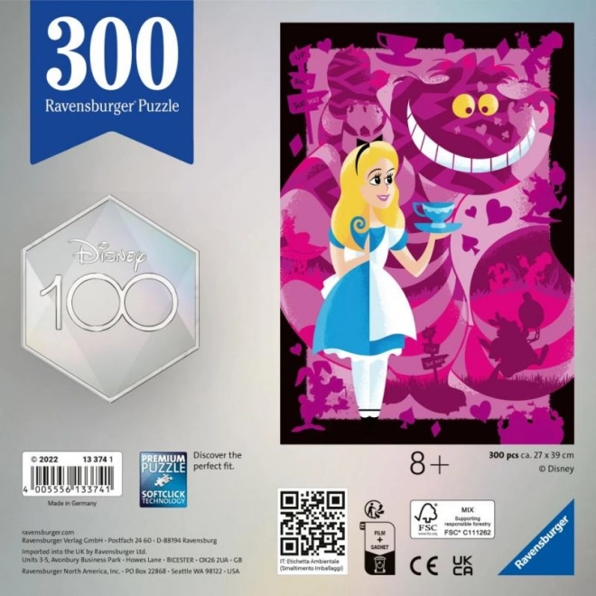 Disney Anniversary Alice in Wonderland 300 Piece Puzzle