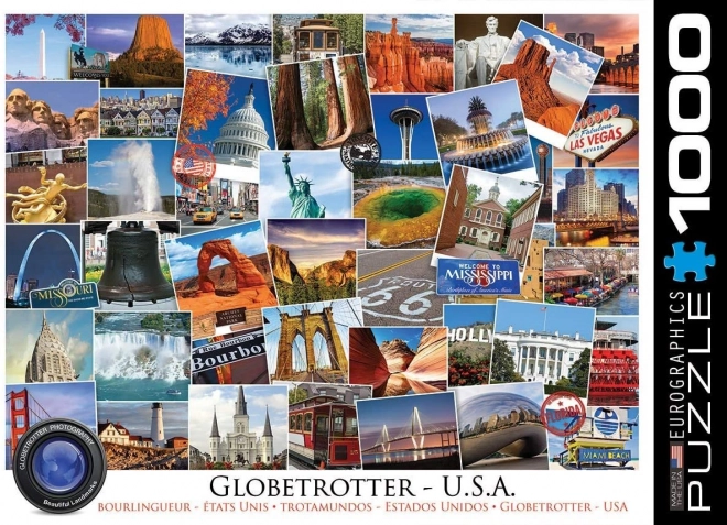 Eurographics Puzzle Globetrotter USA 1000 Pieces