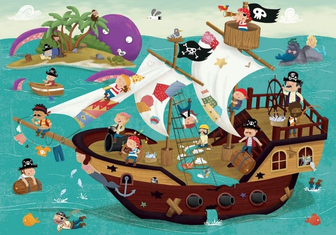 Detective Puzzle Pirate Ship 50 Pieces