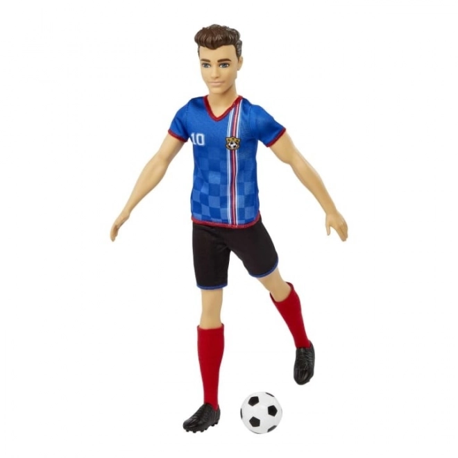 Ken Soccer Doll in Blue Jersey