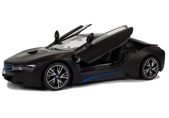 Auto R/C BMW i8 Rastar 1:14 schwarze automatische Türen