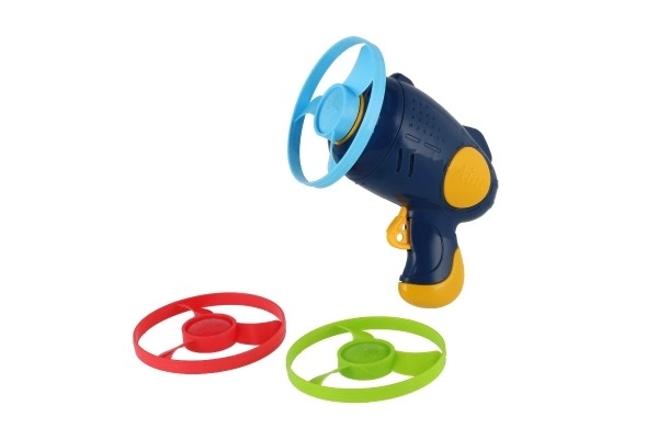 Flying Disk Set with Starter Gun - Multicolor