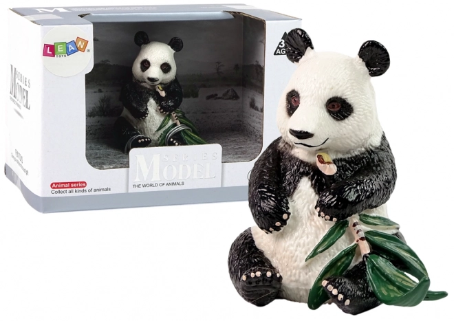 Collectible Giant Panda Figure with Bamboo