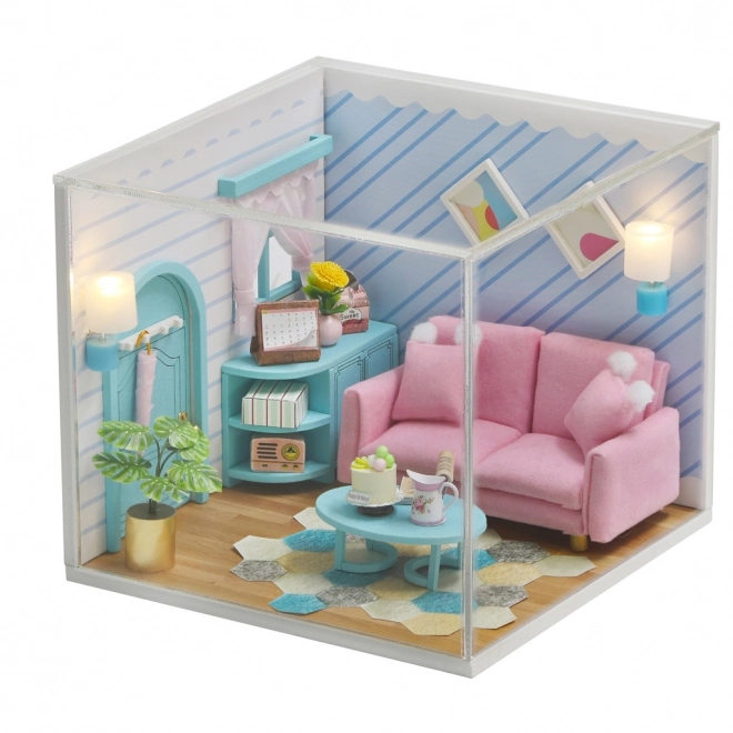 Sunlit Living Room Miniature Dollhouse by 2Kids Toys