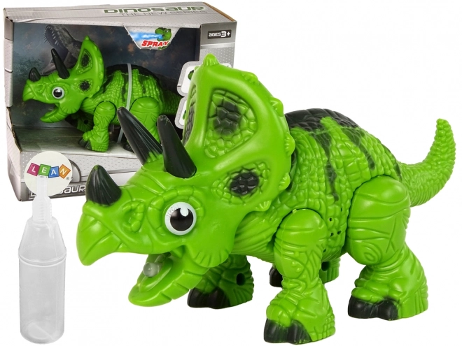 Interactive Triceratops Dinosaur with Steam and Sound Features