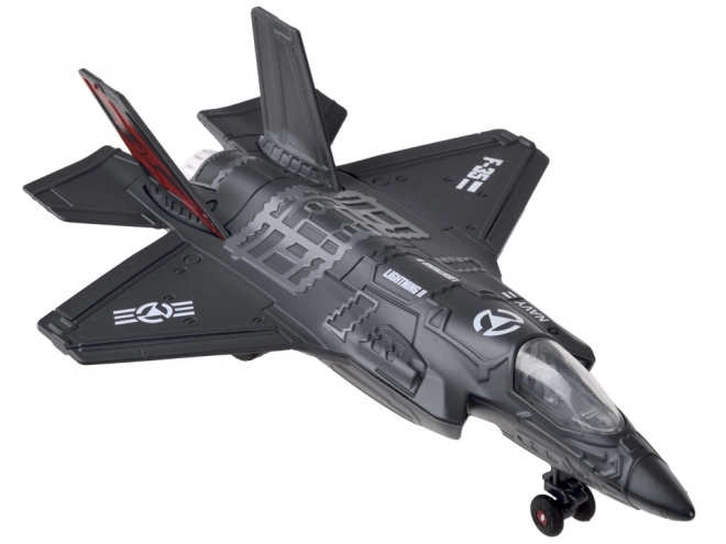 Metal Fighter Jet F-25 – Black