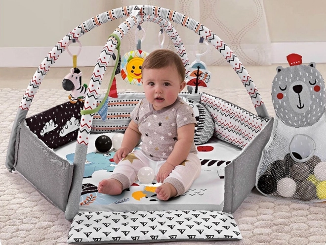 Contrast Baby Activity Mat with Balls