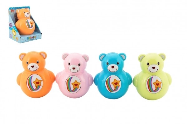 Squeaky Roly Poly Bear Toy