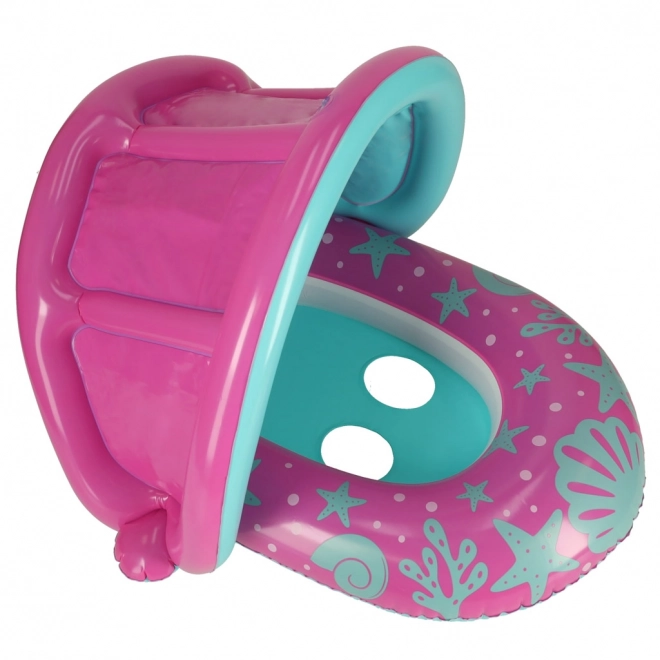 BESTWAY 34091 Barchetta gonfiabile per bambini con sedile e tettuccio rosa 1-2 anni 18 kg