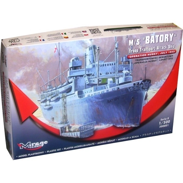 Landing Ship Batory 'Operation Husky' July 1943 Model Kit