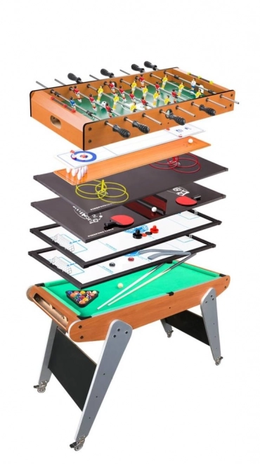 8-in-1 Multi-Game Table for Kids - Table Football, Billiards, Bowling, Hockey and More