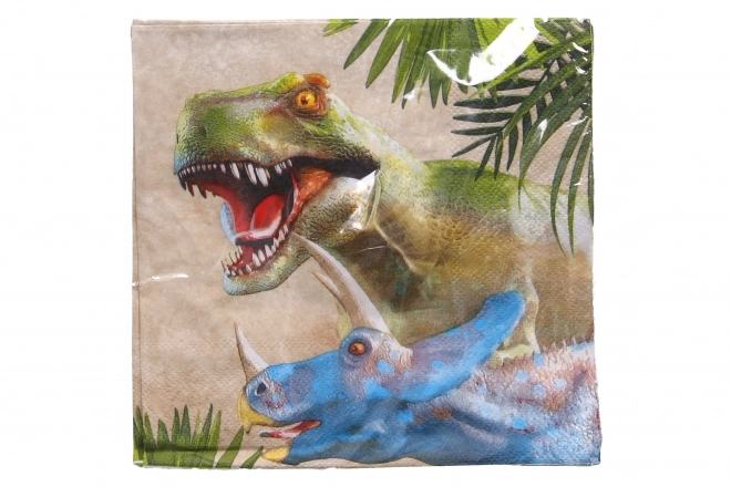 Party Napkins with Dinosaur Design