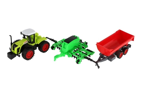 Toy Tractor with Trailer and Gates