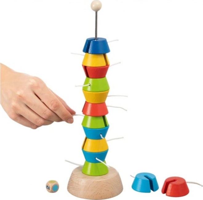 Wooden Dexterity Tower Game