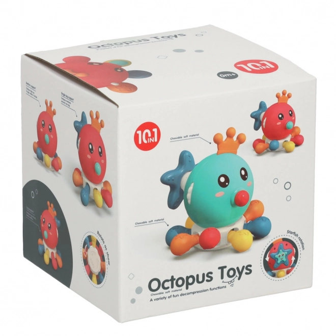 Octopus Sensory Toy for Infants Blue