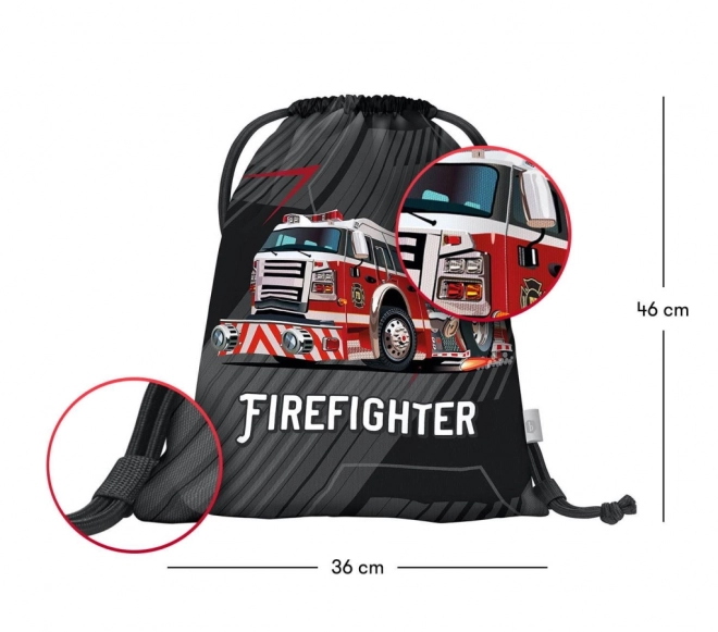 Baagl Firefighter Drawstring Bag