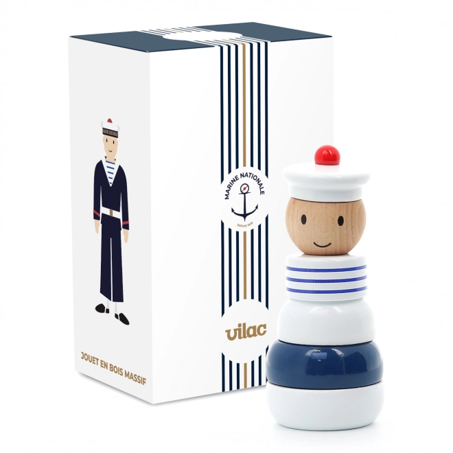 Vilac Wooden Stacking Sailor Tower