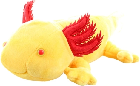 Plišani aksolotl žuti 30 cm, eco-friendly