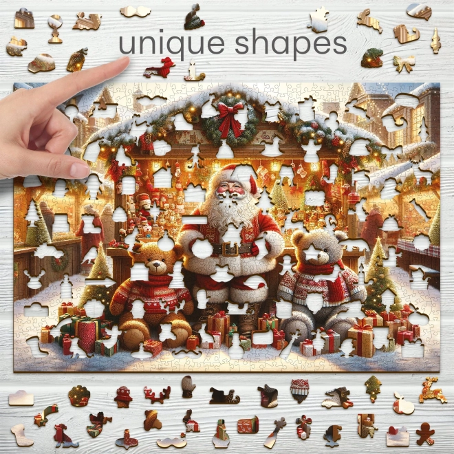 wooden city christmas market wooden puzzle 1010 pieces