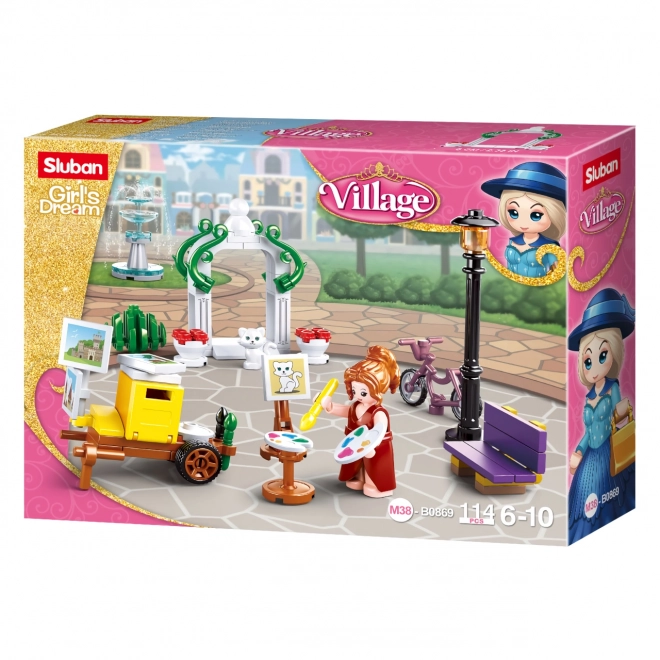 Girls Dream Village Painter in the Park Building Set