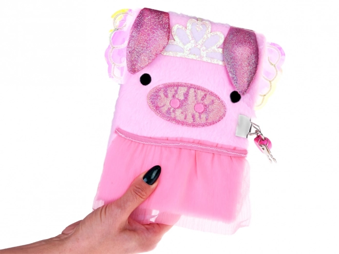 Secret Diary with Lock Pink Piggy