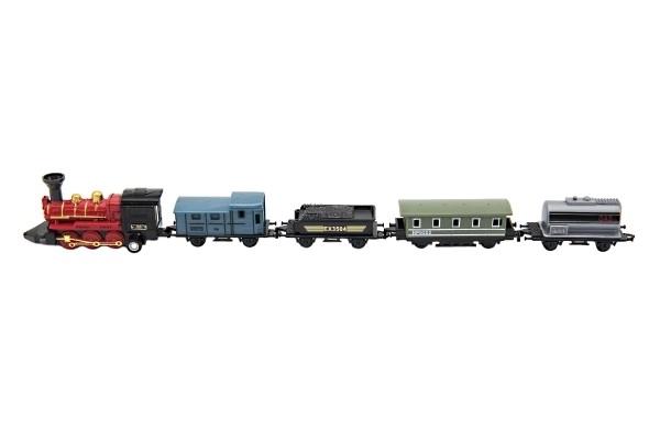 Train Set with Locomotive and Carriages