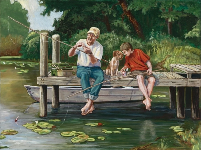 Cobble Hill Fishing 1000 Piece Puzzle