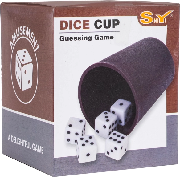 Dice Game Set with Cup and 10 Dice