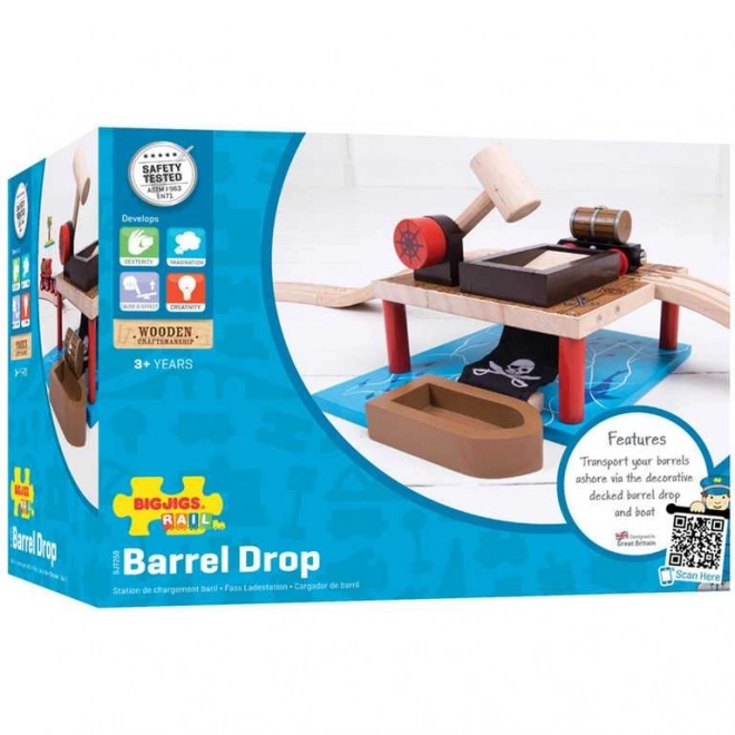 Bigjigs Rail Barrel Loading Set