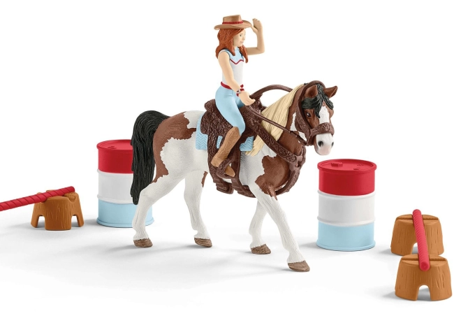 Ruiter Hannah en realistisch paard