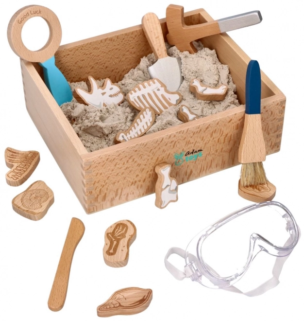 Reusable Archeologist Play Set with Kinetic Sand