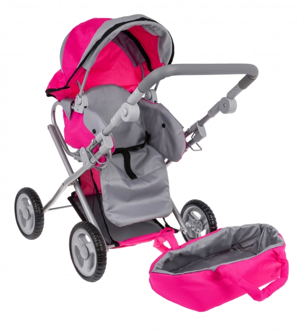 Pink 2-in-1 Doll Stroller