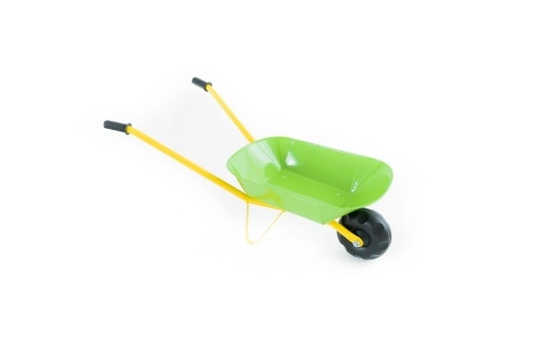 Children's Green Metal Wheelbarrow