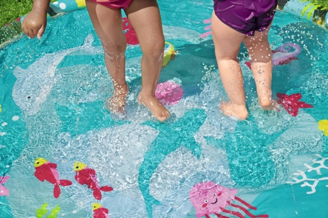 Inflatable Children's Splash Pad with Fountain