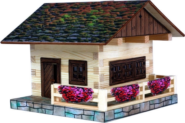 Alpine Cabin Wooden Construction Set