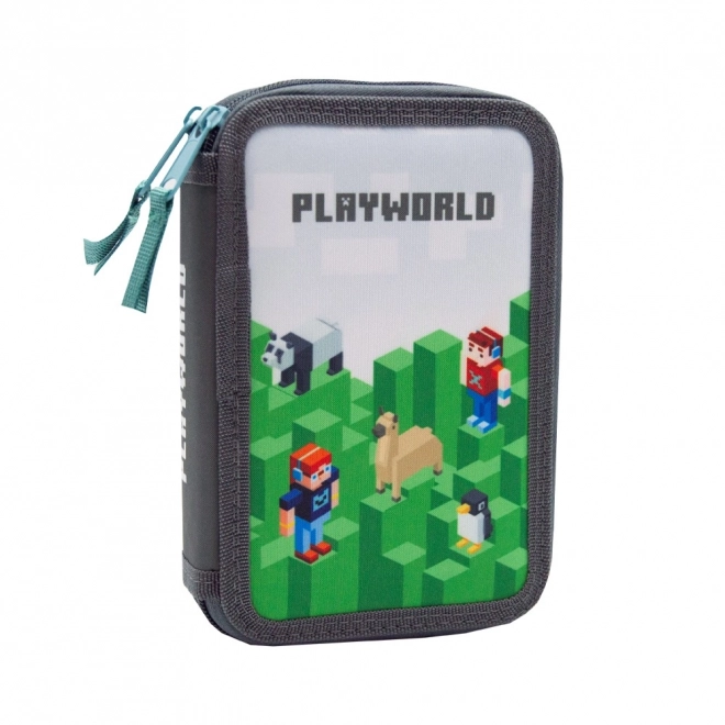 Double Layer Playworld Pencil Case