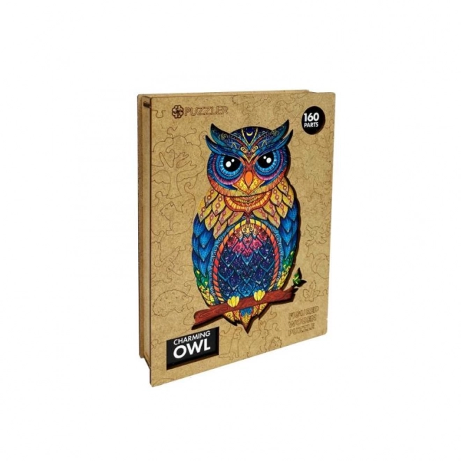 Charming Owl Wooden Color Puzzle