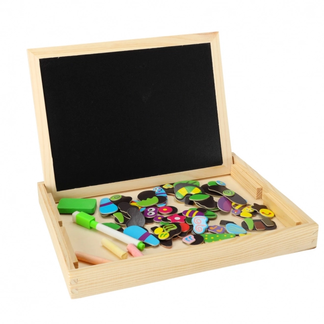 Multifunctional Magnetic Chalkboard Set for Kids